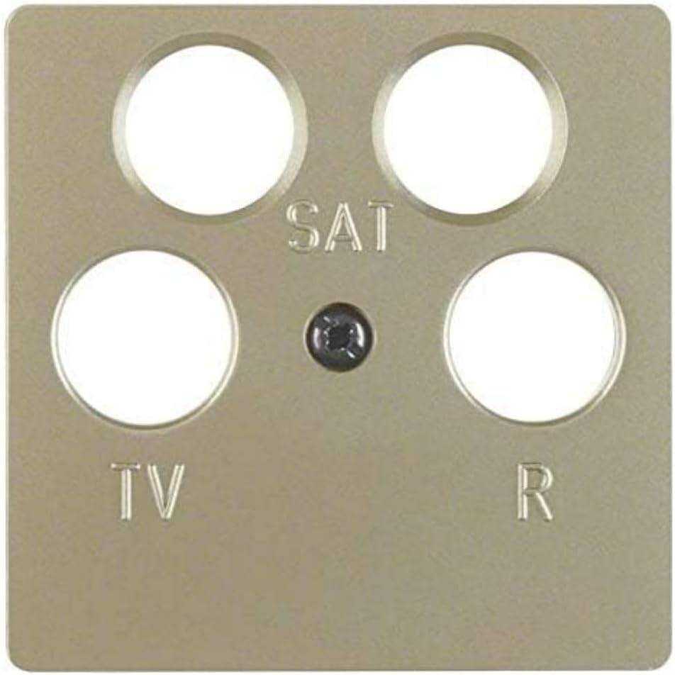 Berker 148411 Zentralplatte für Antennendose 4Loch hellbronze, lackiert Mesch Shop Berker 148411 Zentralplatte für Antennendose 4Loch hellbronze, lackiert Mesch Shop